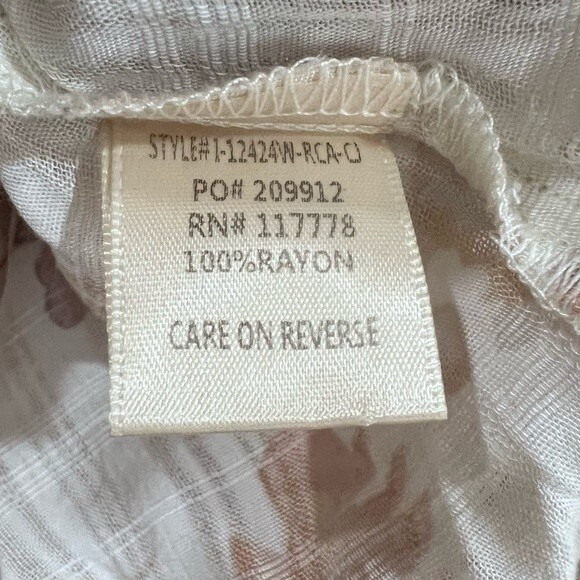 The Linen Duck earthy floral top size small - Picture 7 of 7